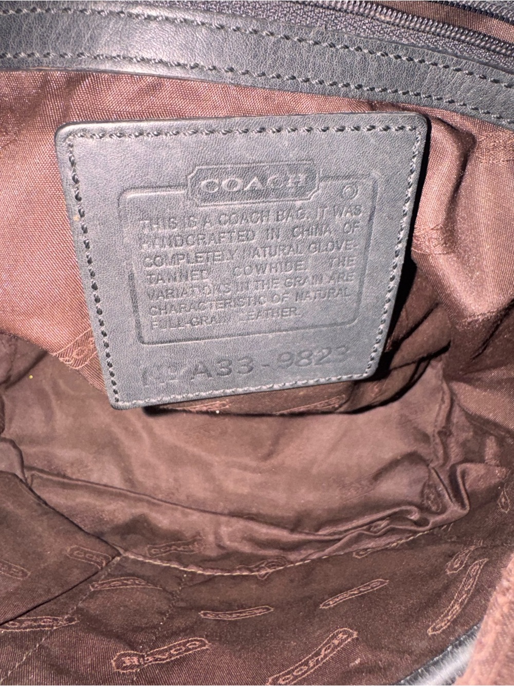 Coach Legacy Black Leather Shoulder Bag 9823 - Picture 11 of 12